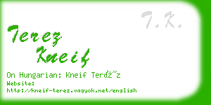 terez kneif business card